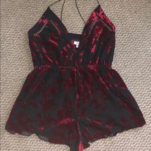 Tobi Other - Red/Black Tobi Lace romper Tobi Other - Red/Black Tobi Lace romper